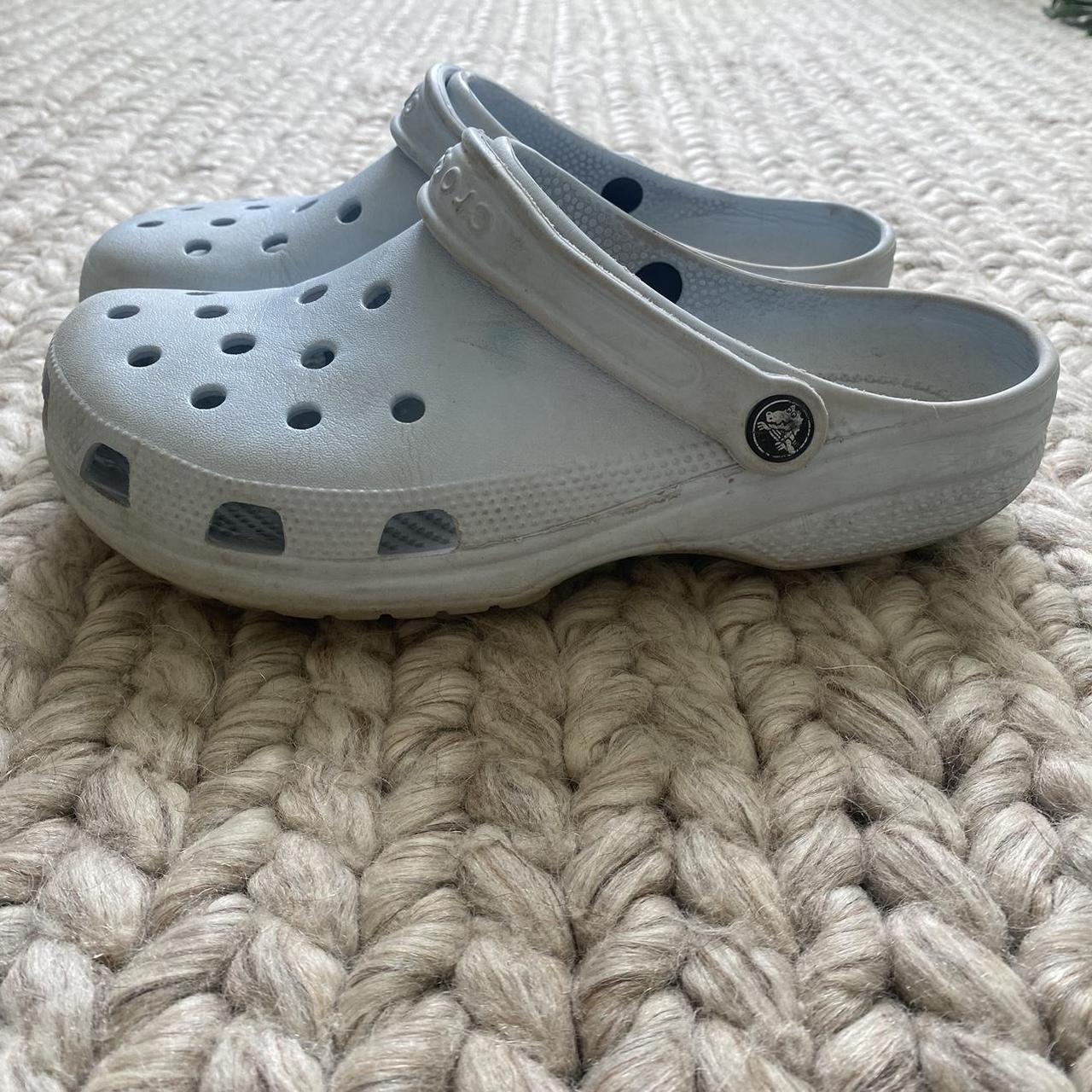 mens light blue crocs