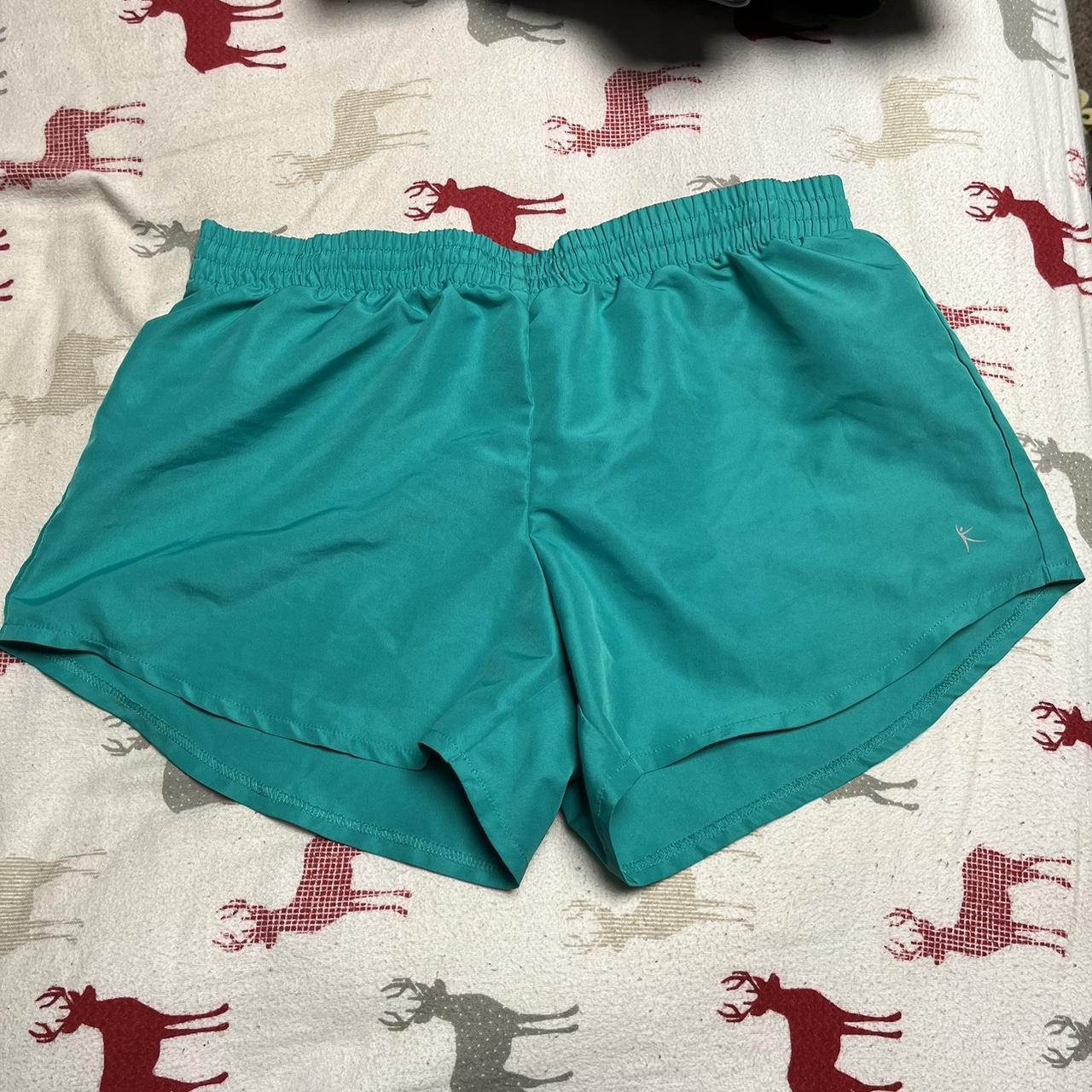 Teal blue workout shorts #athleticwear