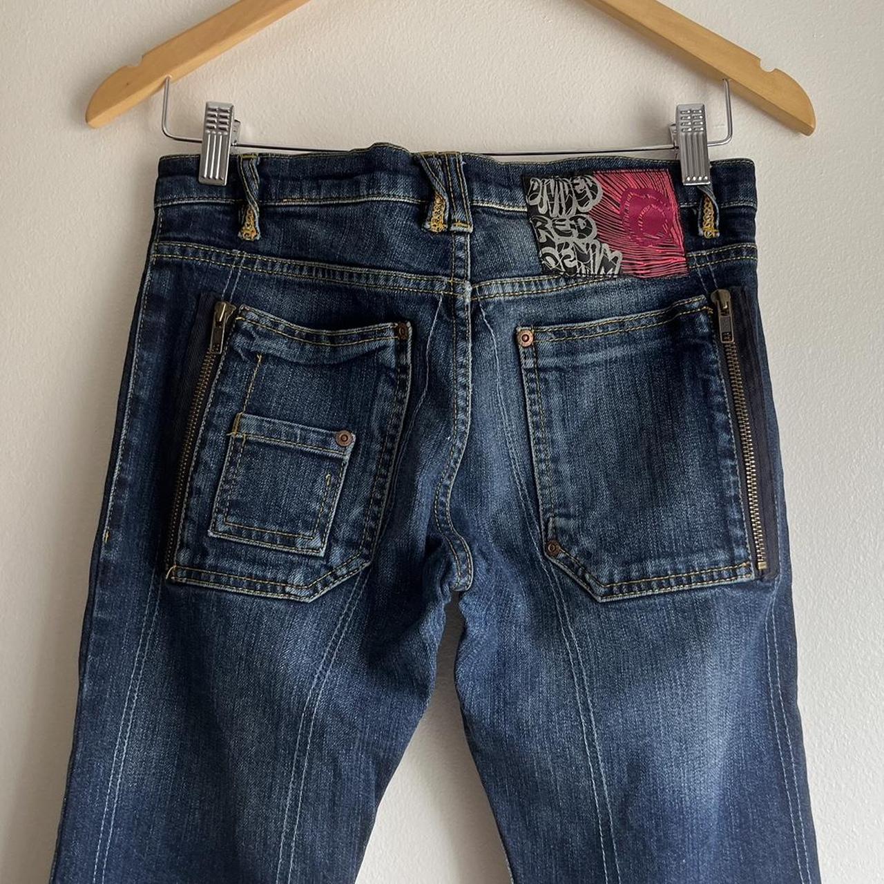 Y2K lowrise zipper jeans with double zip pockets, 7 | Depop