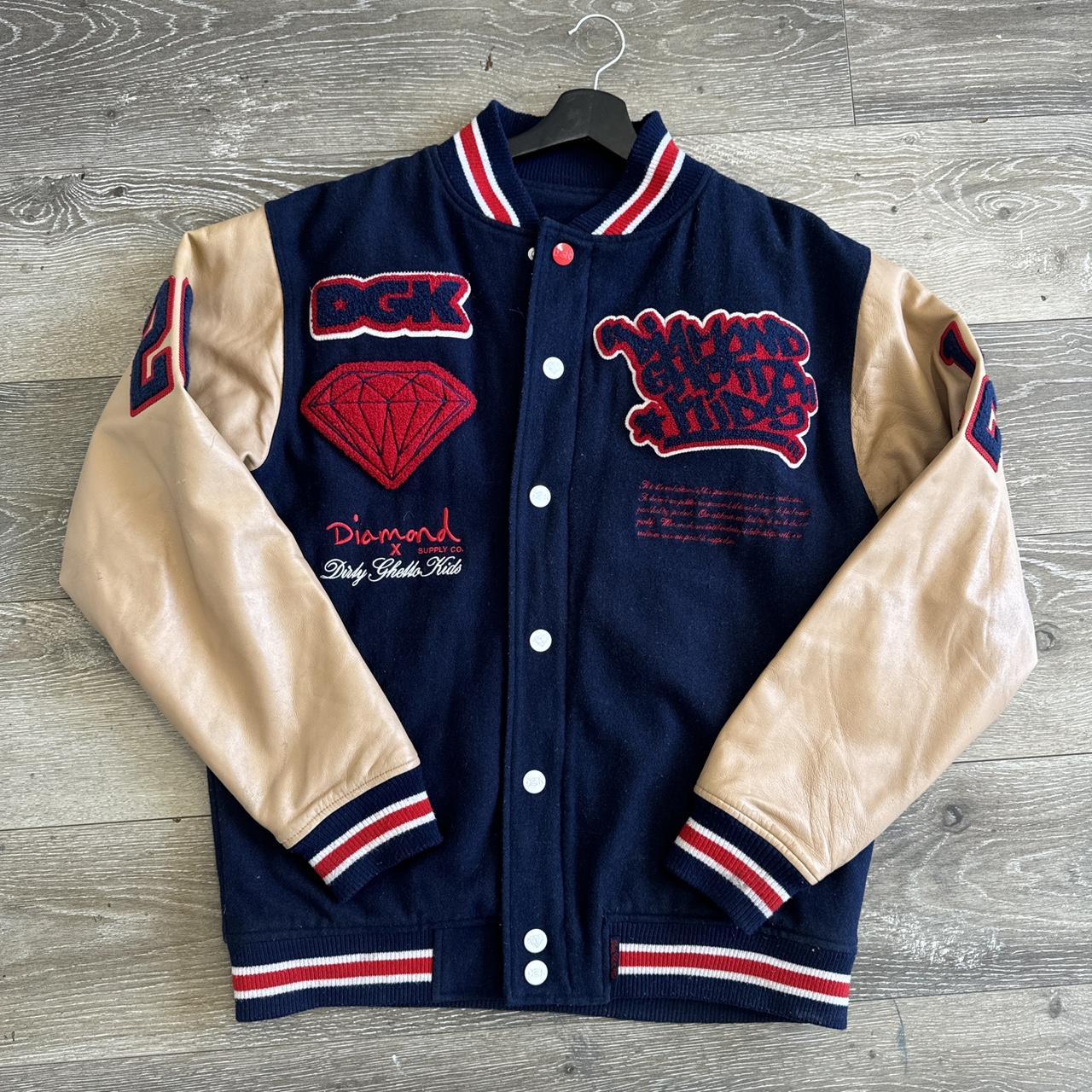 Diamond supply co varsity jacket best sale