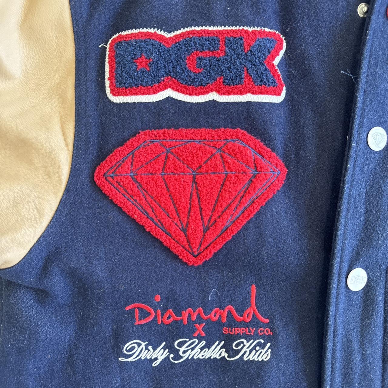 Vintage DGK + DIAMOND SUPPLY Collab varsity jacket... - Depop