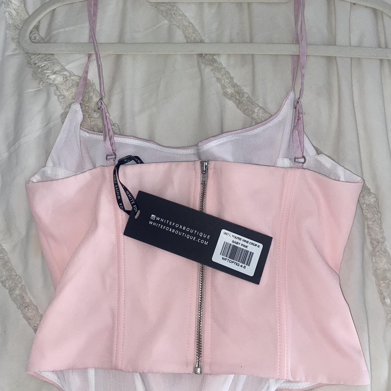 White fox boutique fresh vibes bustier in hot pink. - Depop
