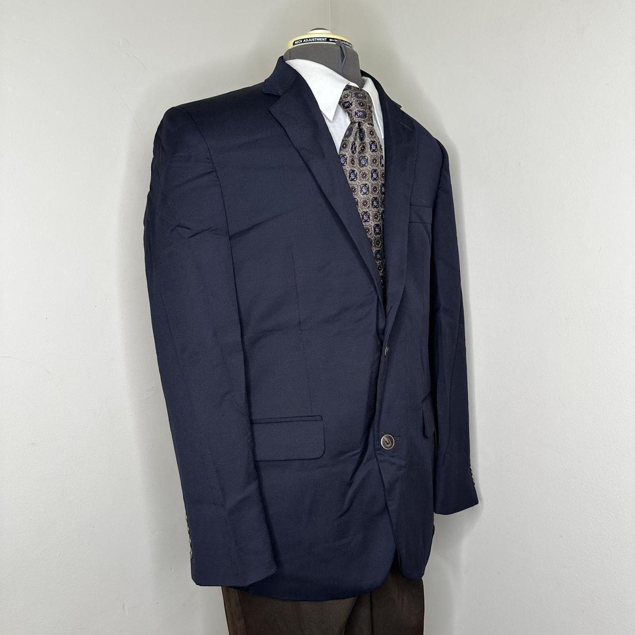 Preloved Men's Tailored jacket - Navy/Blue - L – … - image 5