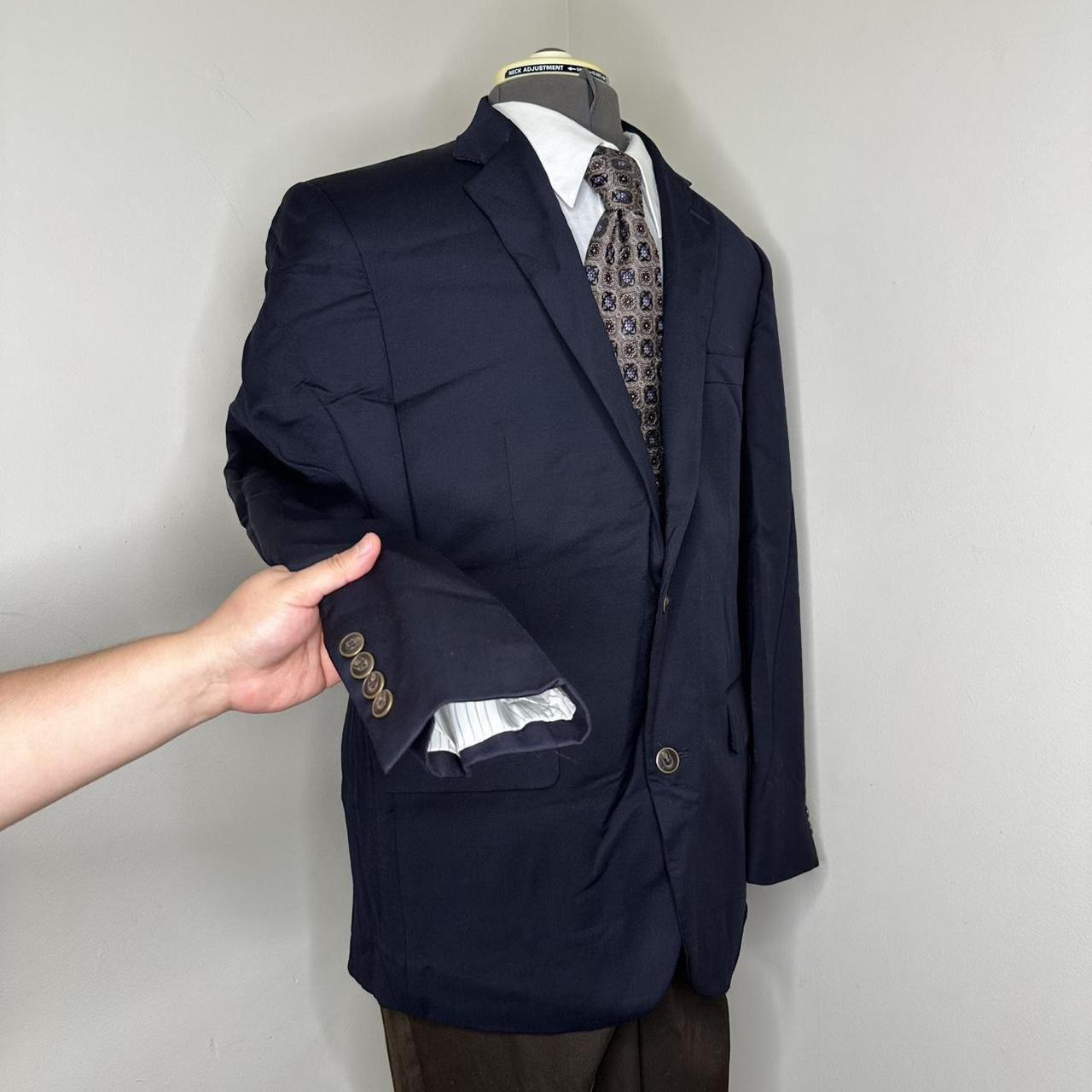Preloved Men's Tailored jacket - Navy/Blue - L – … - image 6