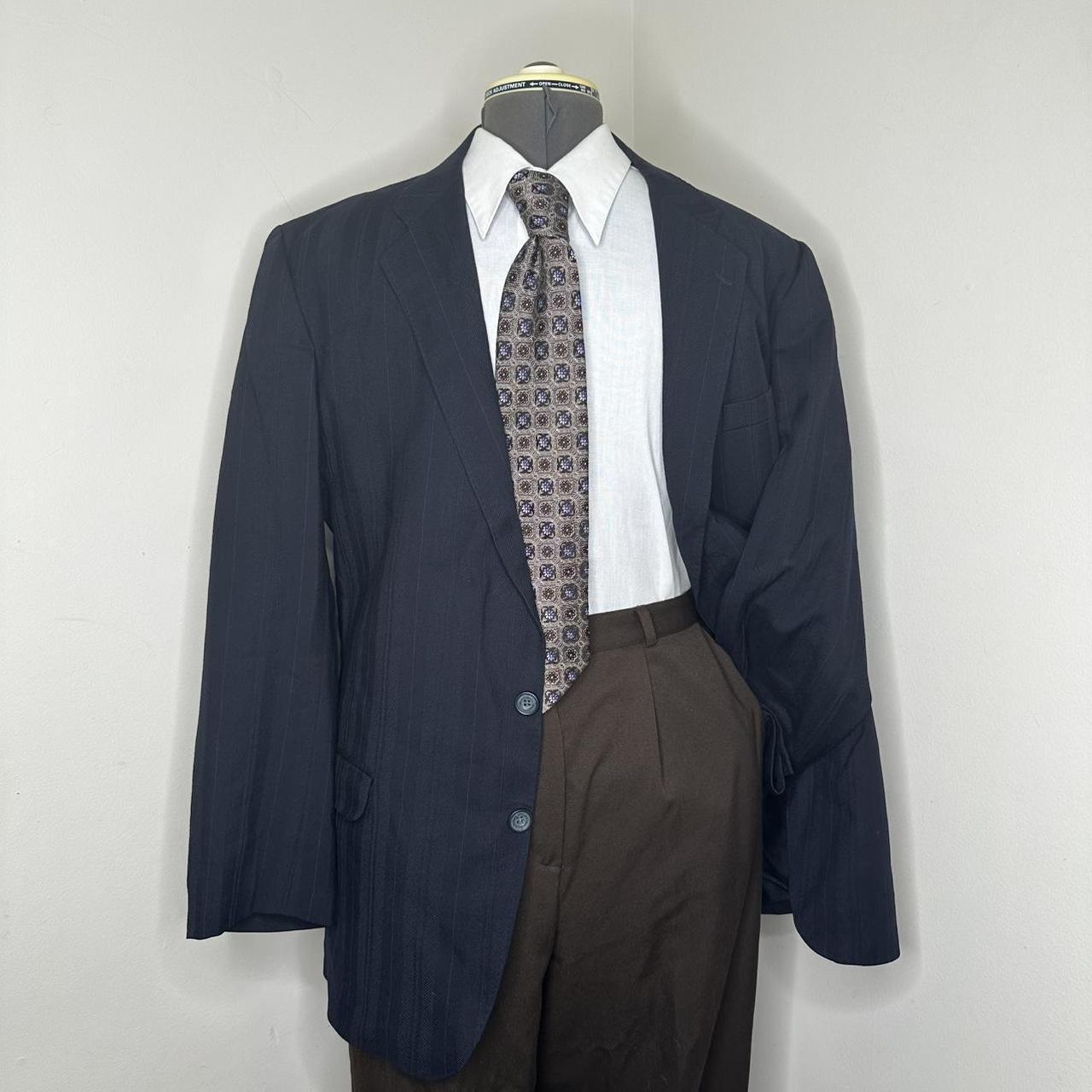 Preloved Men's Tailored jacket - Navy/Blue - L – … - image 1