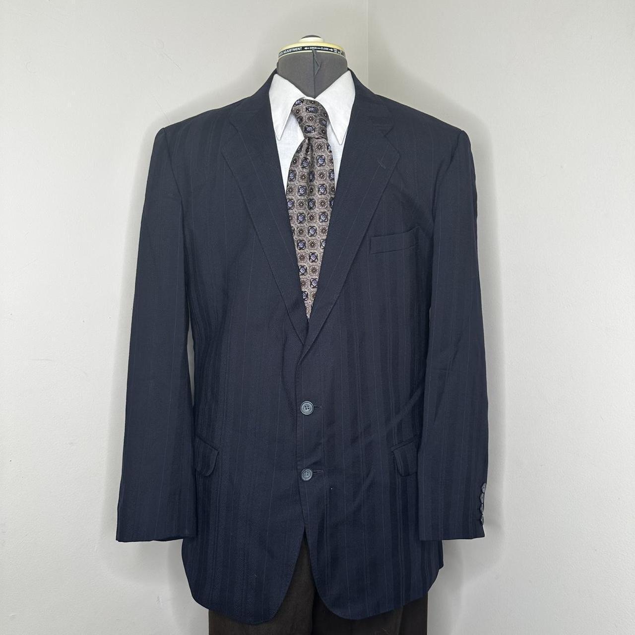 Preloved Men's Tailored jacket - Navy/Blue - L – … - image 2