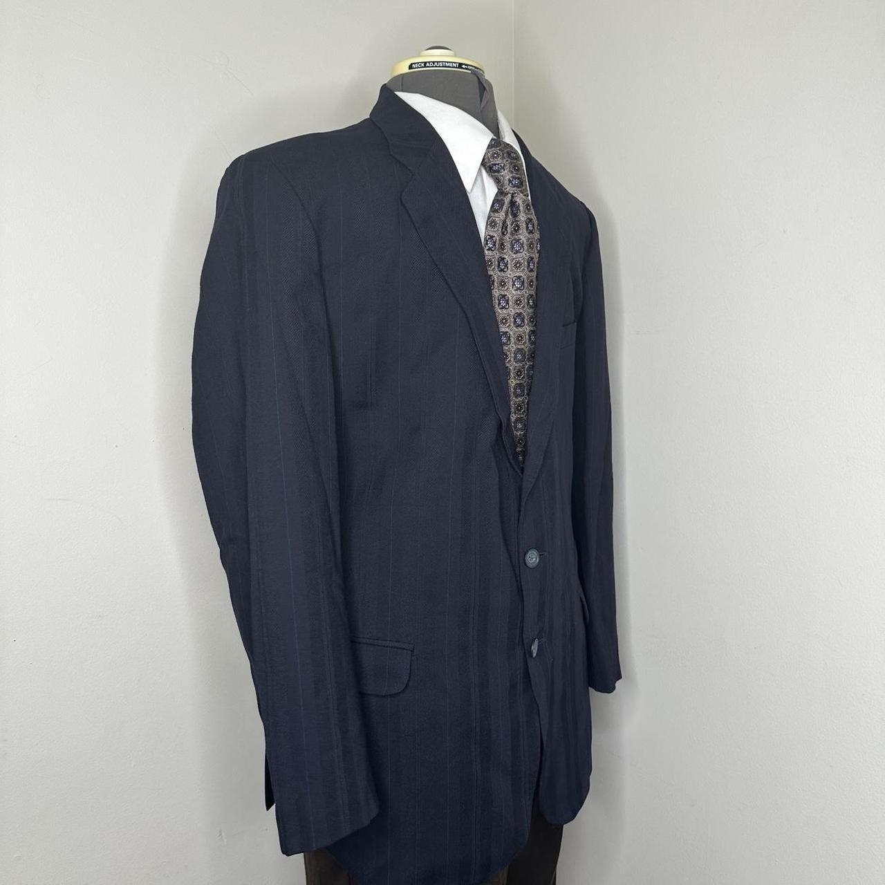 Preloved Men's Tailored jacket - Navy/Blue - L – … - image 5