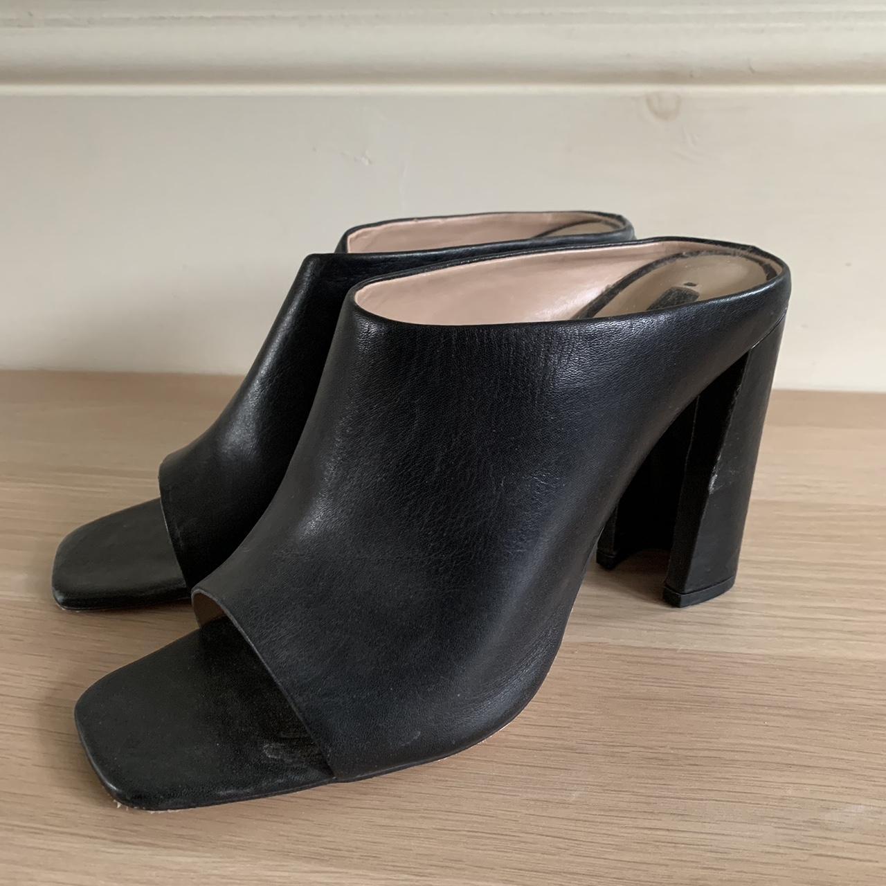 Zara low cut heeled sales mules