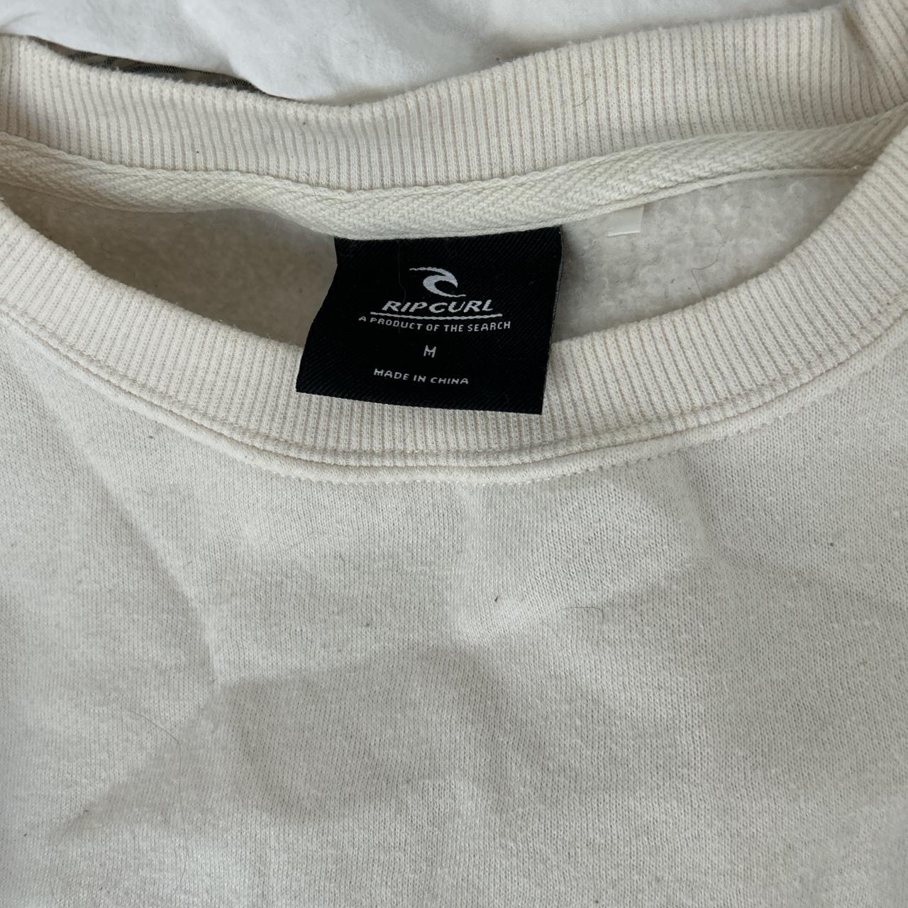 Super cool white/cream ripcurl sweatshirt size M but... - Depop