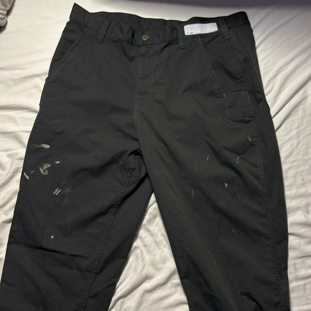 Carhartt Pants Some Paint On It Throw Offers If You Depop   P0 