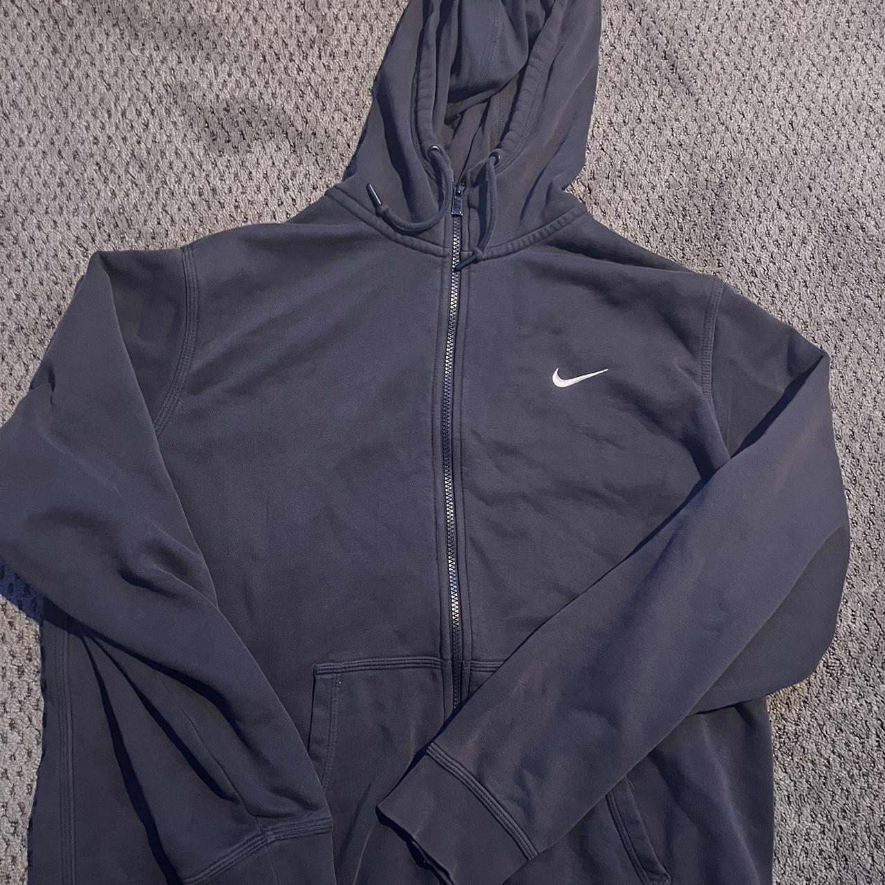 mens black nike zip hoodie