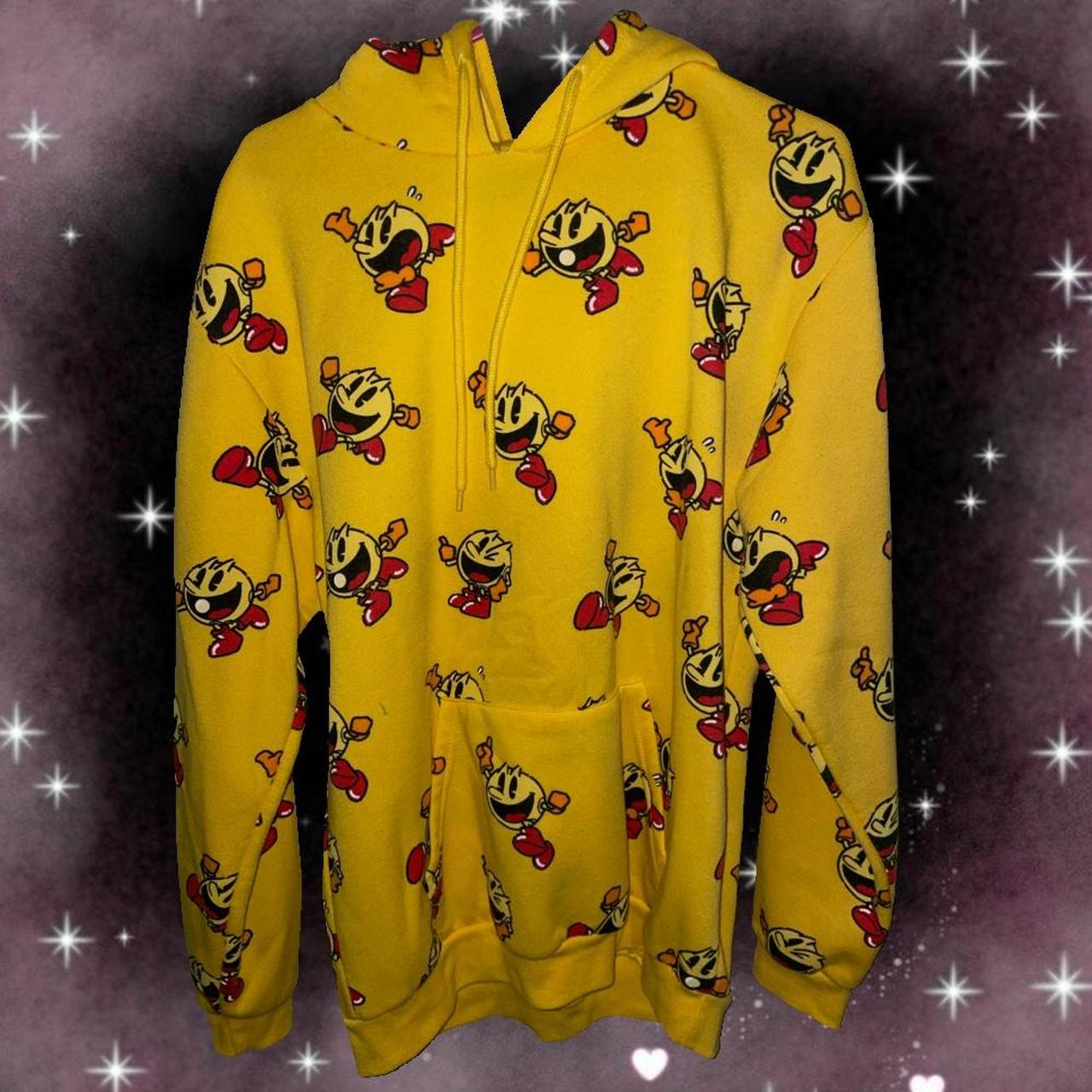 Yellow hoverman pacman hoodie