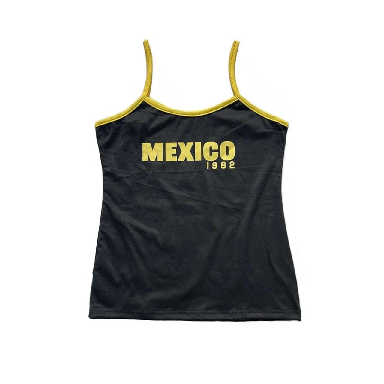 Y2K 'Mexico 1982' Screen Print Tank Top ✘ | Depop Y2K 'Mexico 1982' Screen Print Tank Top ✘ | Depop