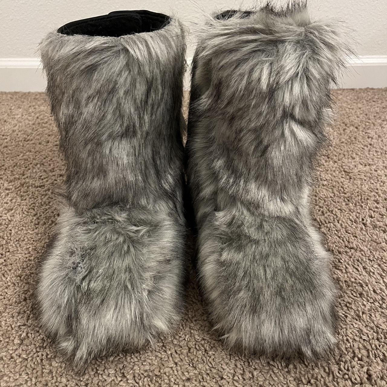 diy furry boots