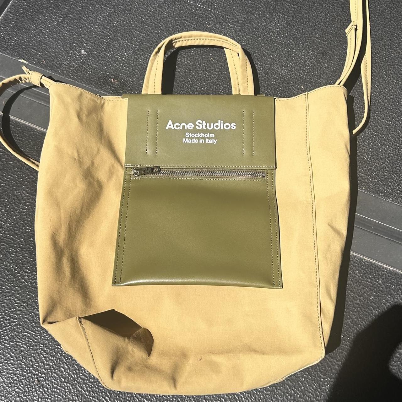 Acne Studios Tote Olive green, In