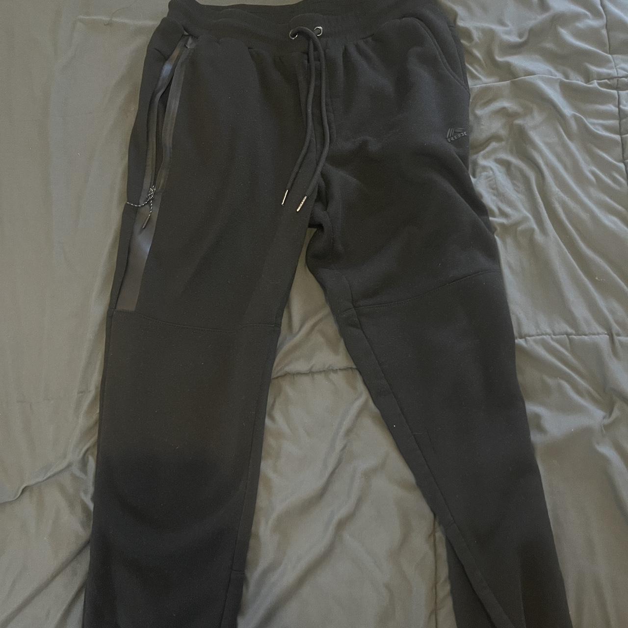 Men's Black RBX sweat pants in great condition size - Depop
