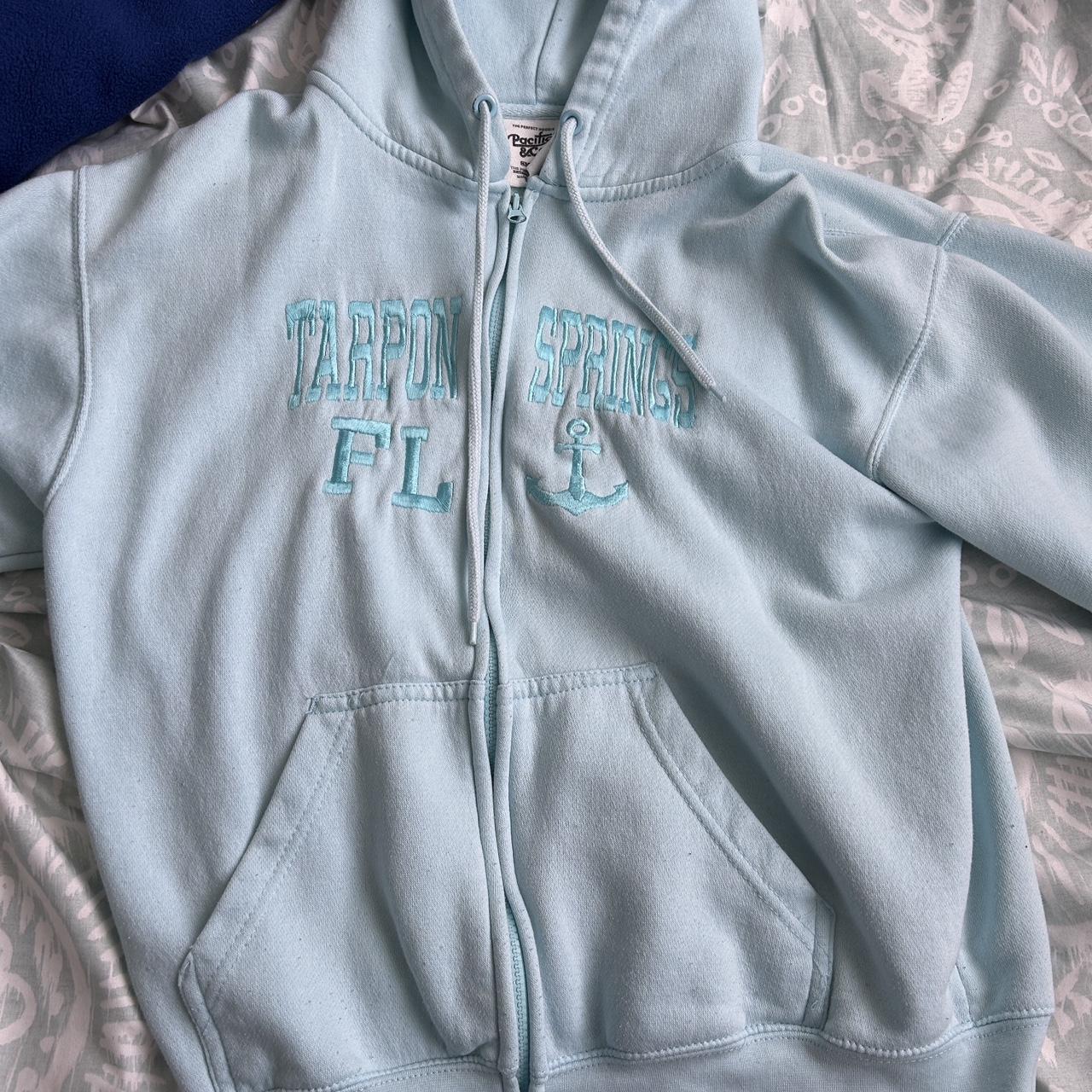 Tarpon Springs Zip Up size SMALL teal color! perfect... Depop