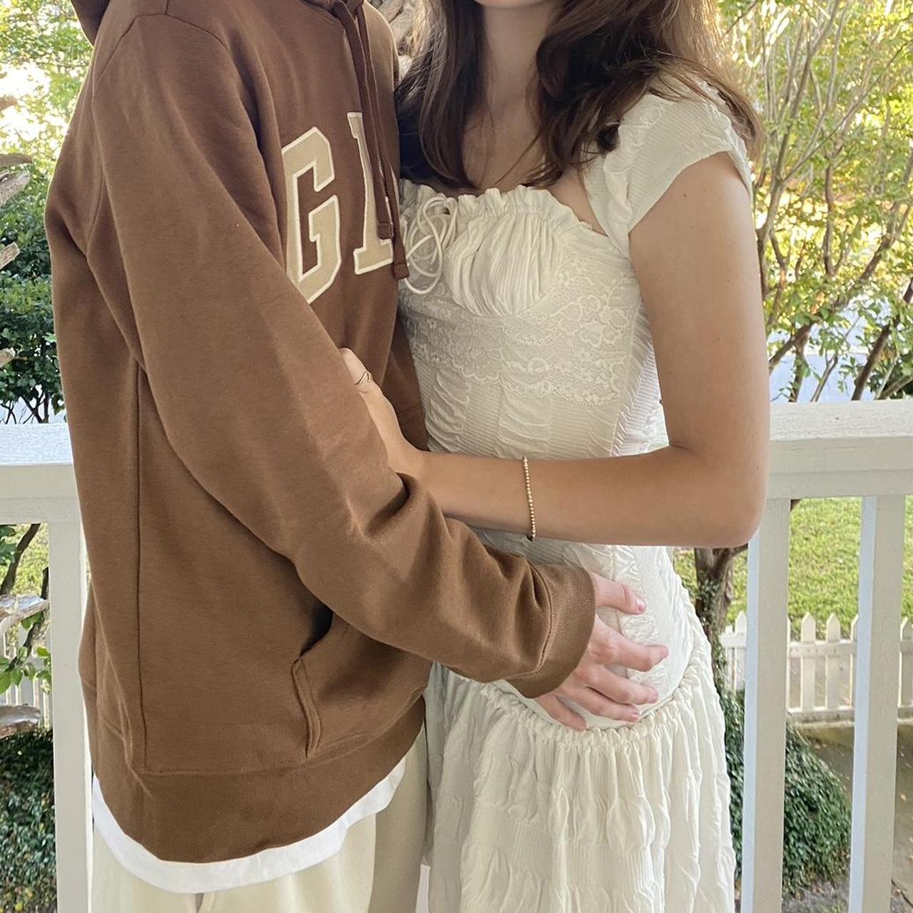 Flowy white Amazon dress Depop