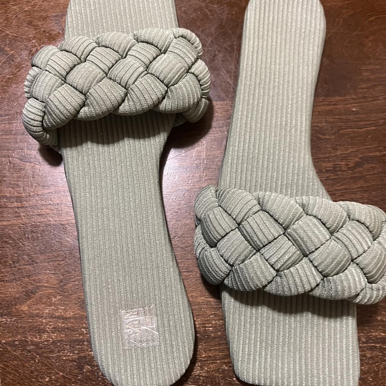 Shein Pink Braided Sandals Ladies Sandals Fringe Slide Sandals