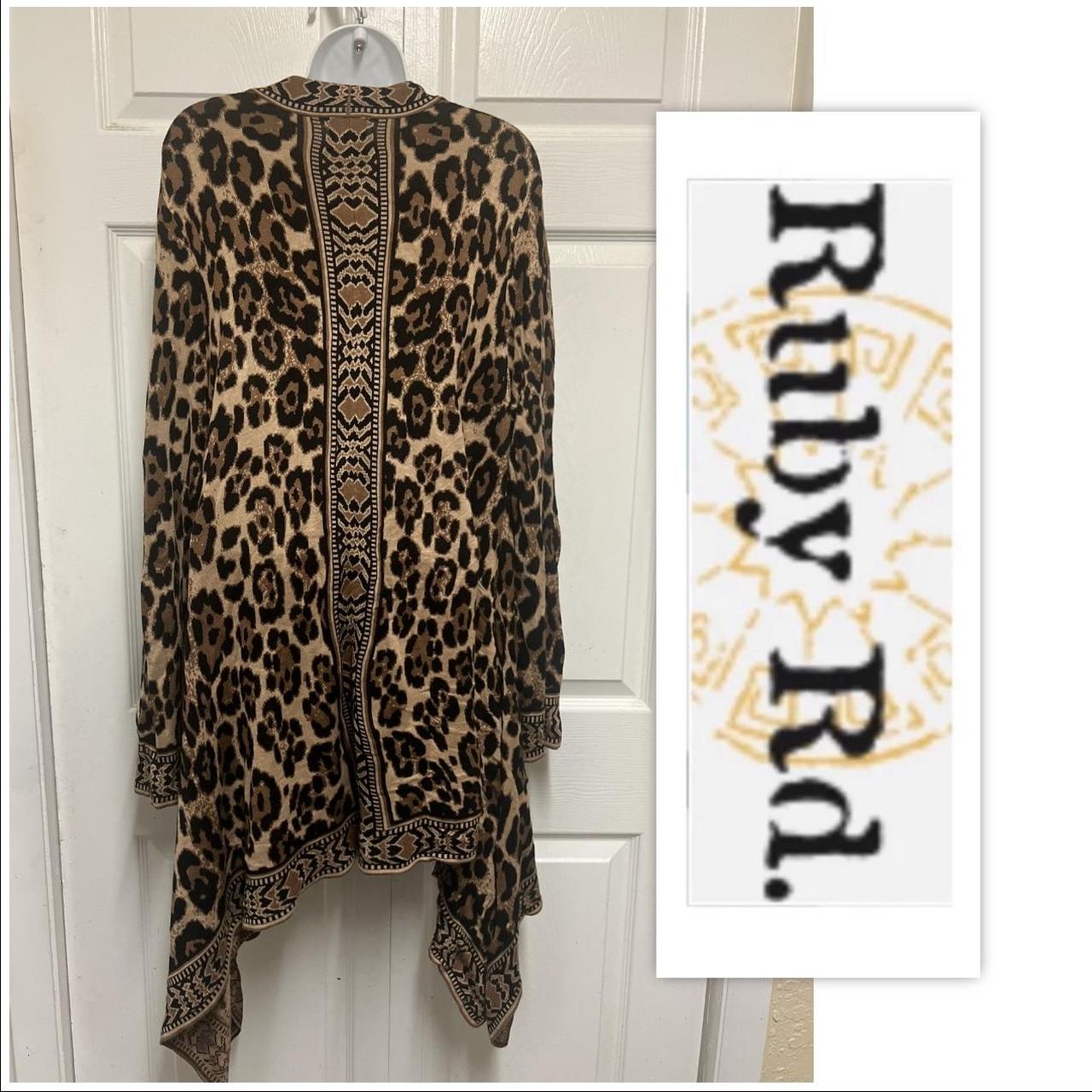 Ruby Rd. Women's Cardigan - Brown/Multi - XL – Ru… - image 3