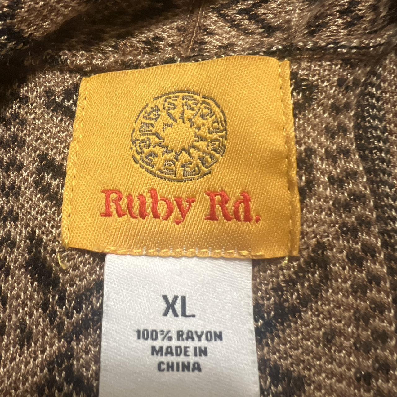 Ruby Rd. Women's Cardigan - Brown/Multi - XL – Ru… - image 4