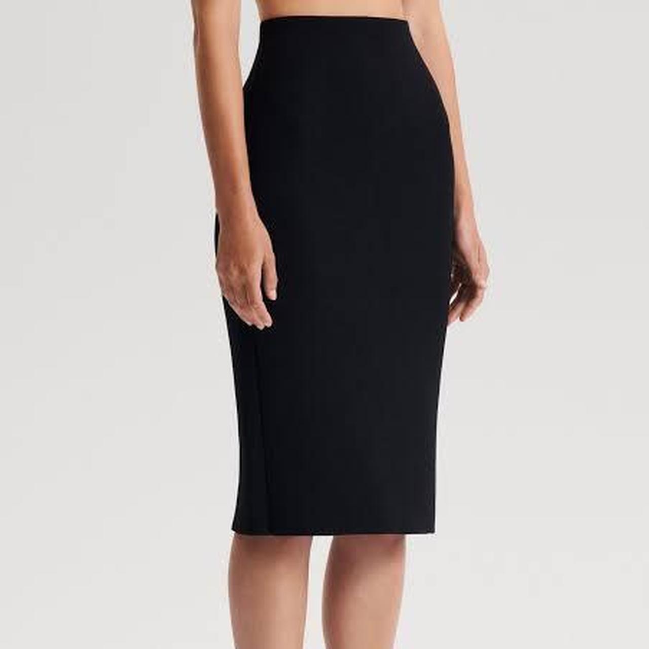 Scanlan Theodore Crepe knit pencil skirt in Peach Depop