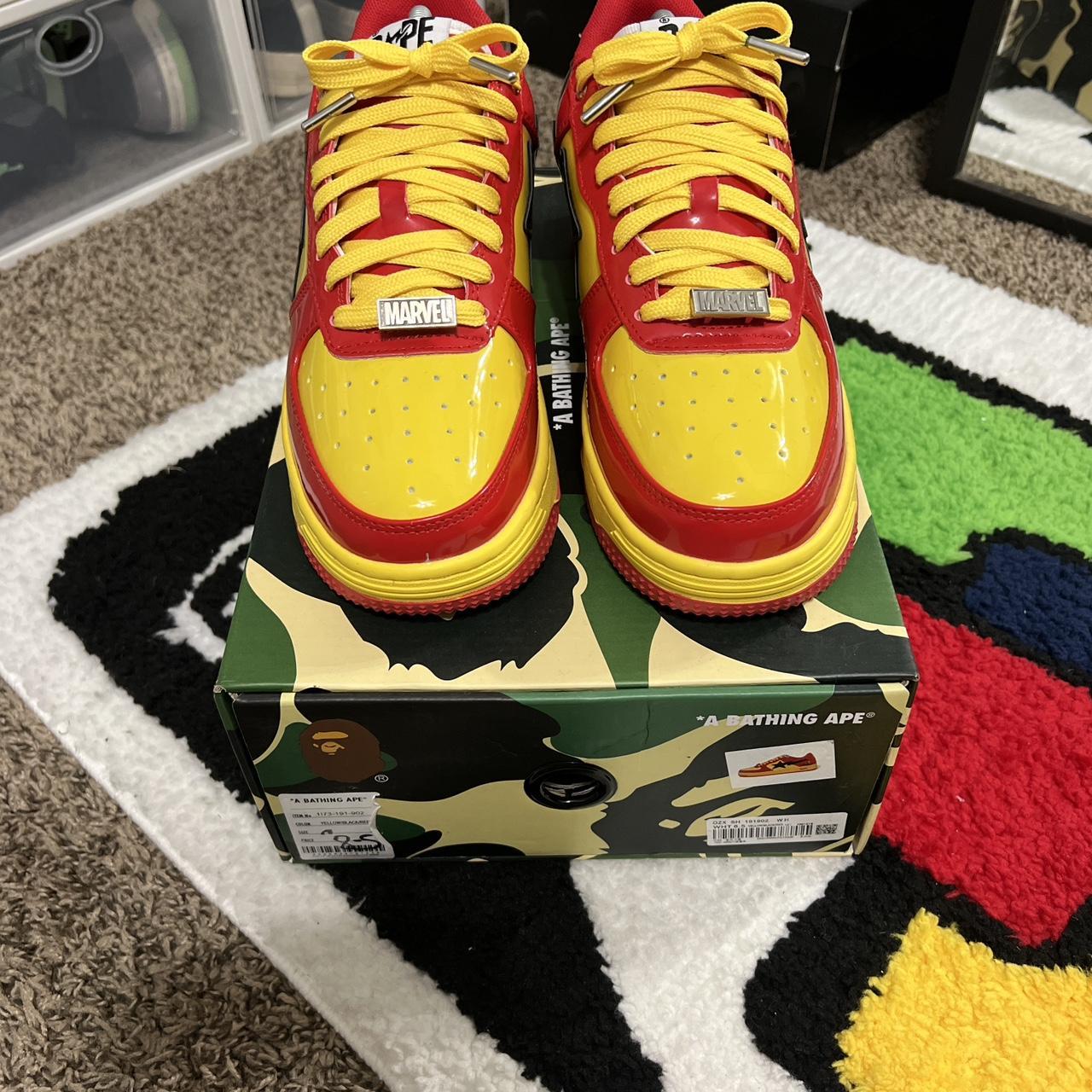 BAPE x Marvel Iron Man #Bape #y2k #shoes #popular - Depop