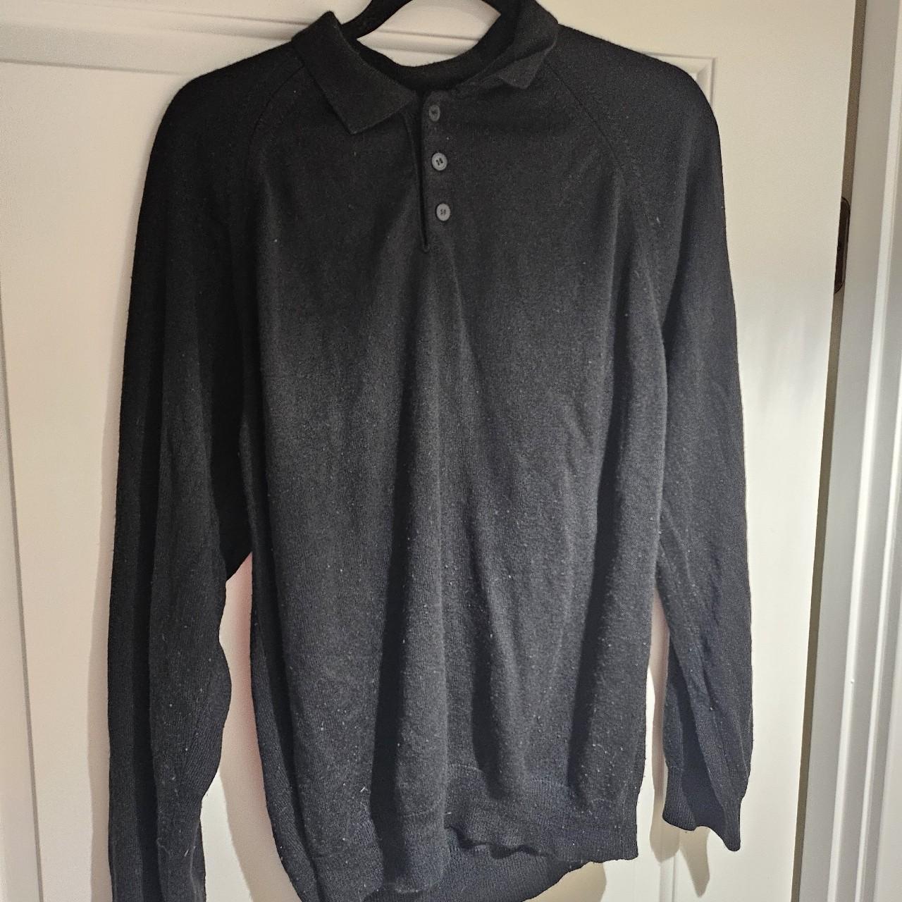 Vintage BHS, classic British polo shirt wool I... - Depop