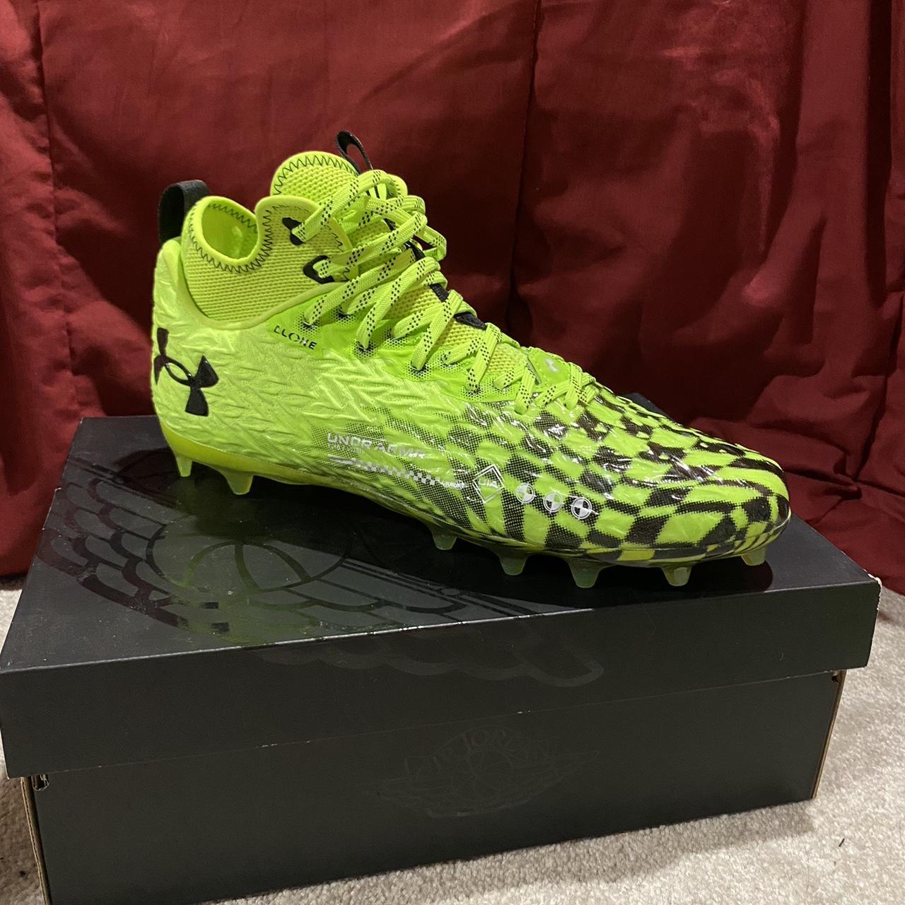 Neon football cleats best sale