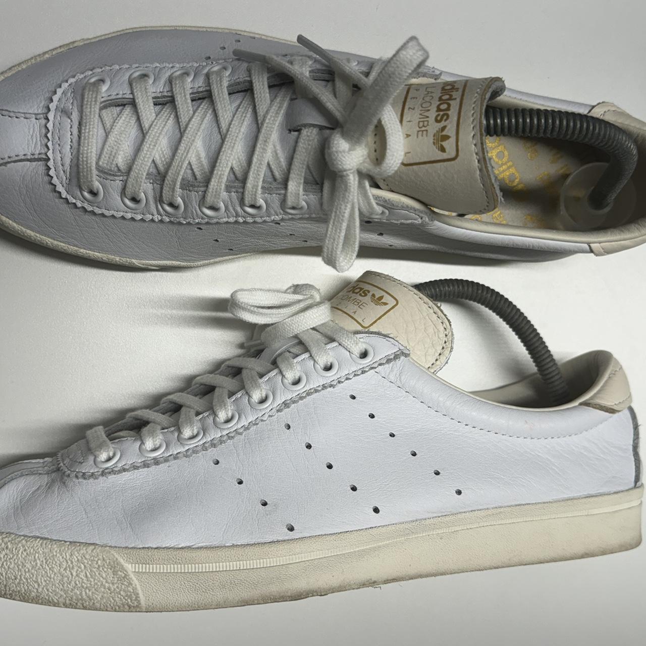 Adidas originals white lacombe clearance trainers