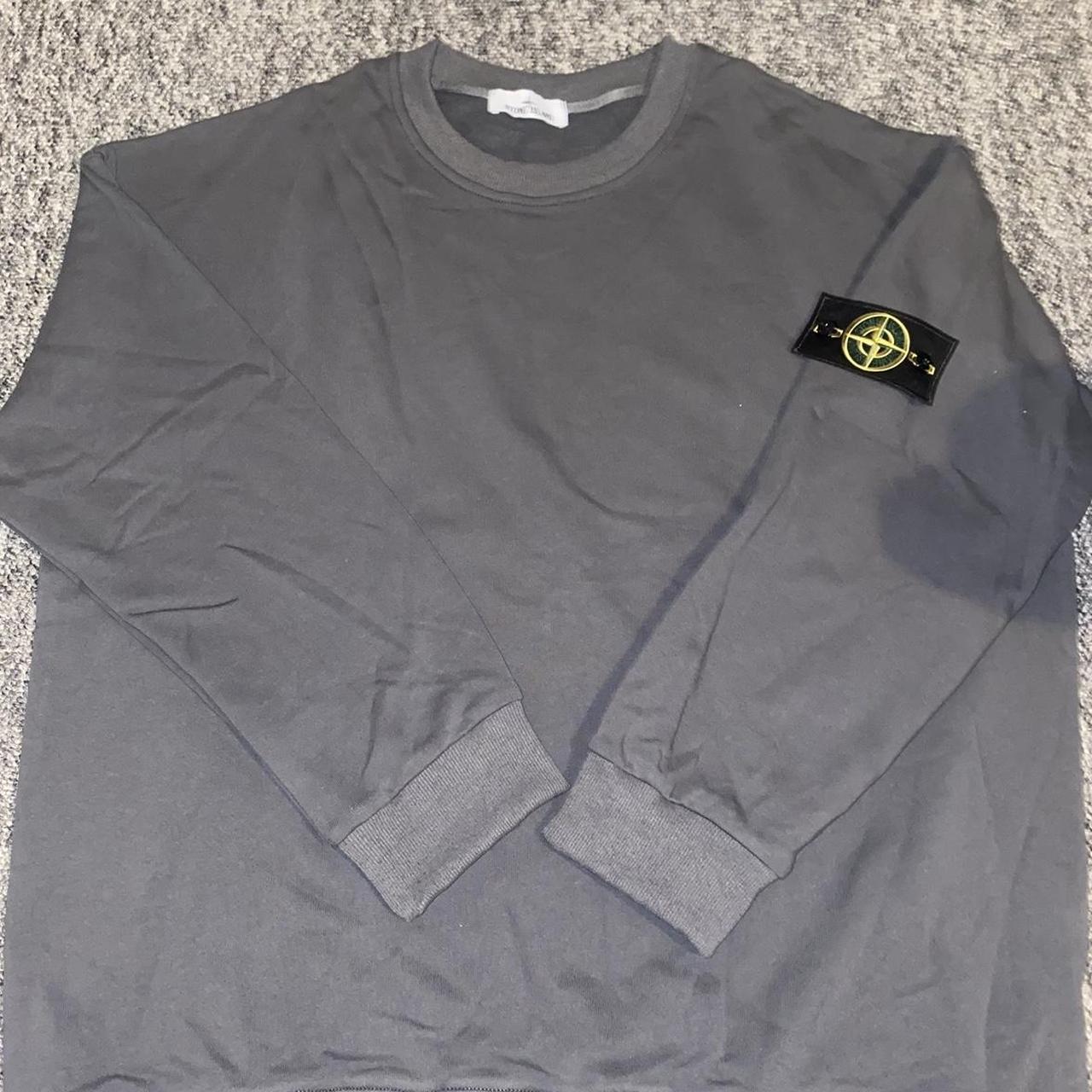 Stone island hotsell jumper mens grey