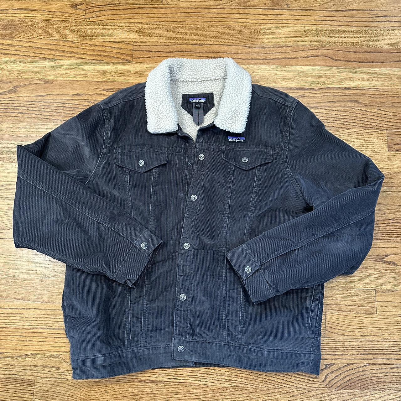 Patagonia Men s Pile Lined Trucker Jacket Gray Depop