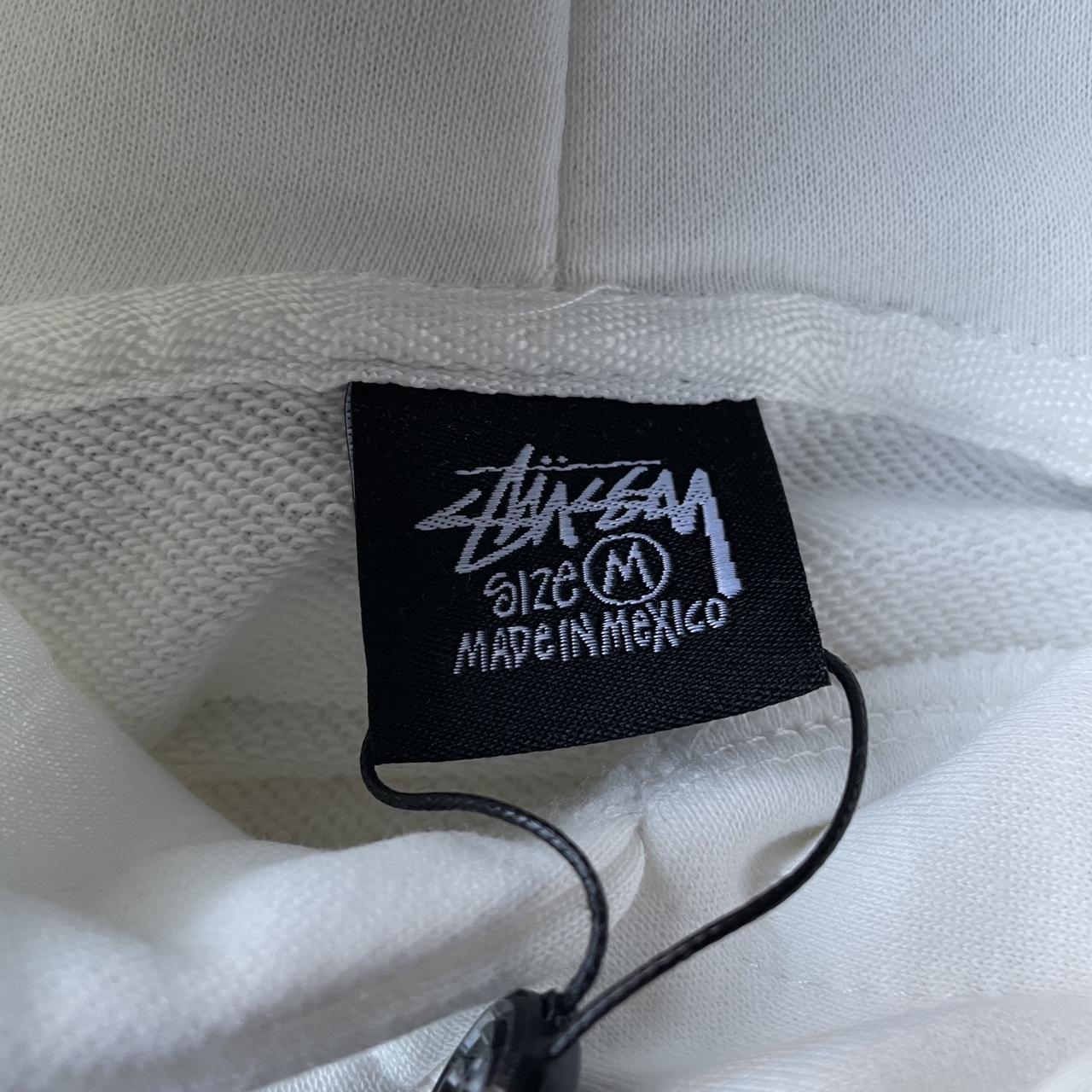 Stussy 8 Ball Hoodie White Medium - BRAND NEW - Depop