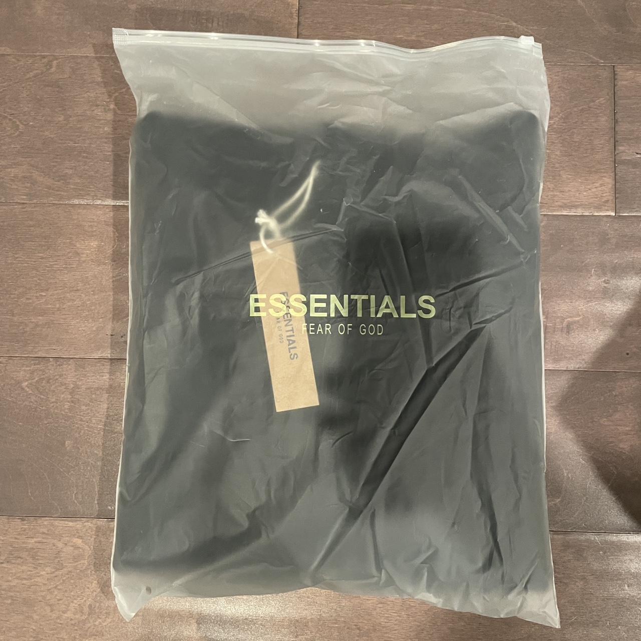 Essentials Black Hoodie Medium BRAND NEW Depop