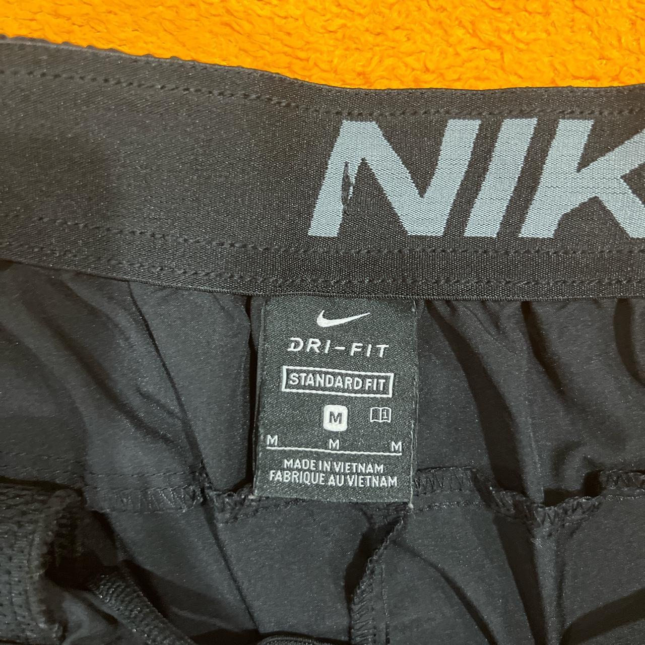Medium black Dri-fit standard fit black shorts 9... - Depop