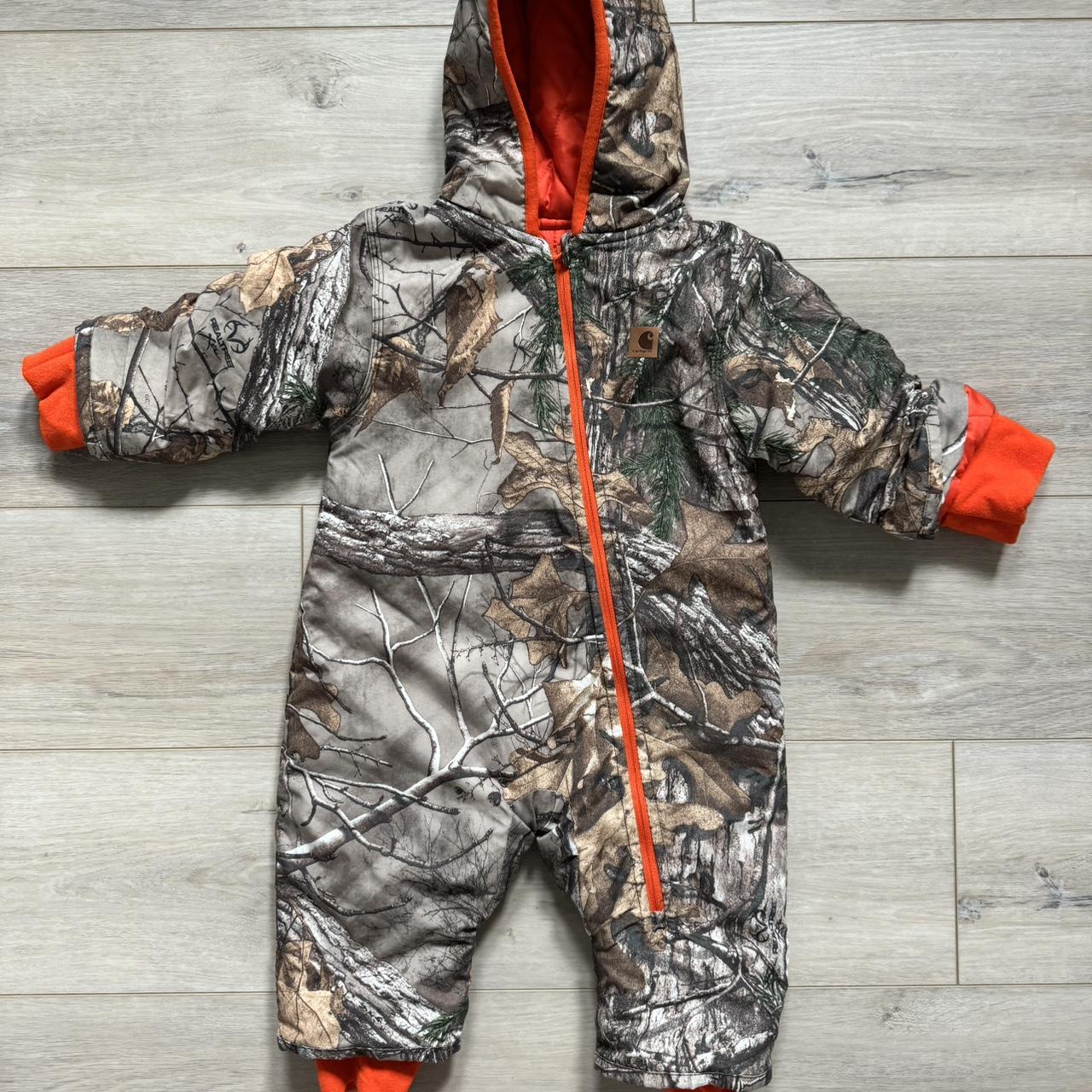 Insulated Carhartt camo coveralls. Realtree