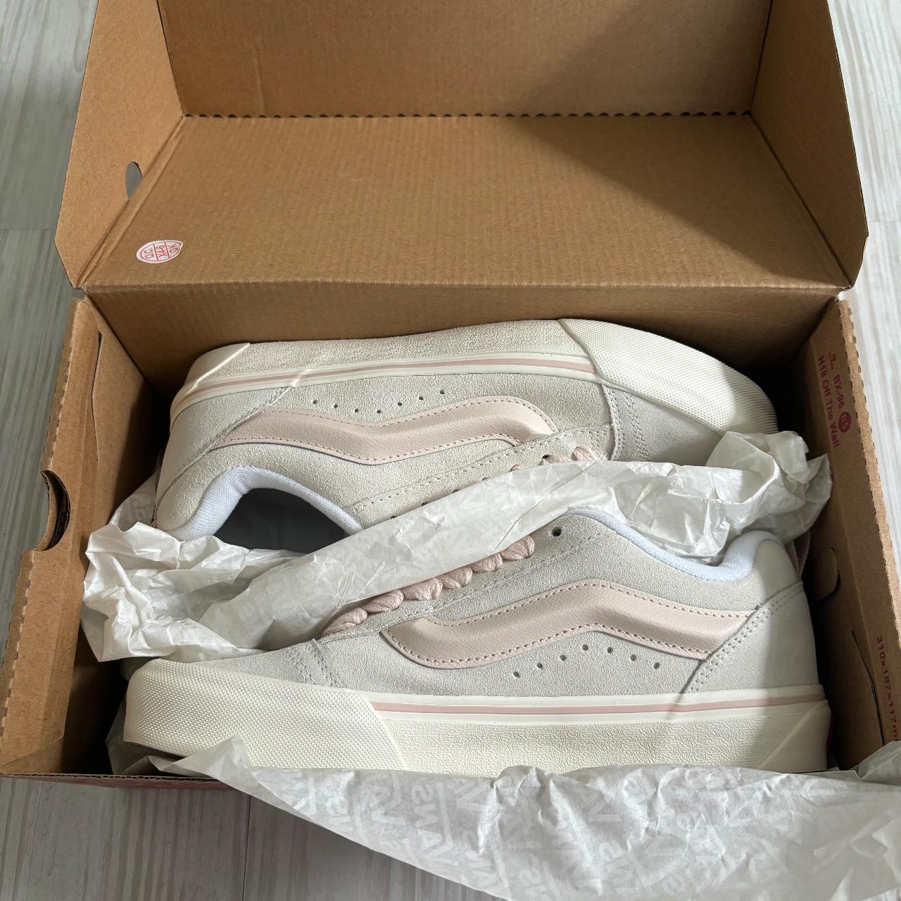 Brand new Knu Skool chunky vans pastel pink and off... - Depop