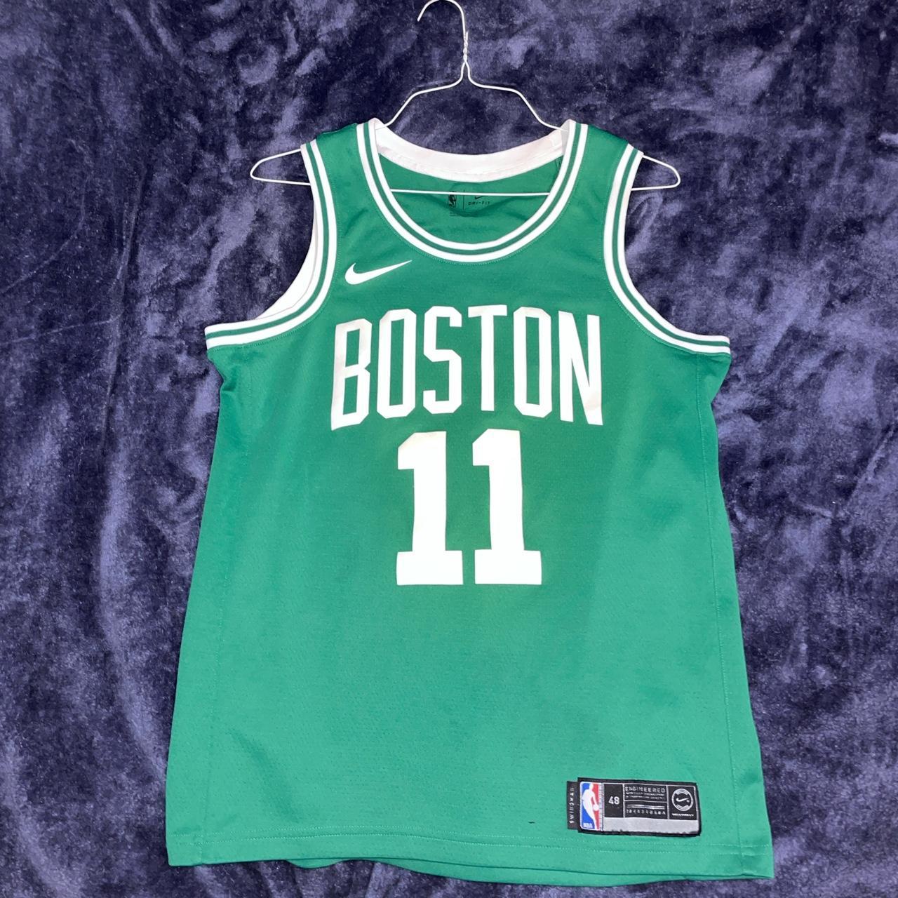 Authentic Boston Kyrie Irving Jersey Barely Worn Size L - Depop