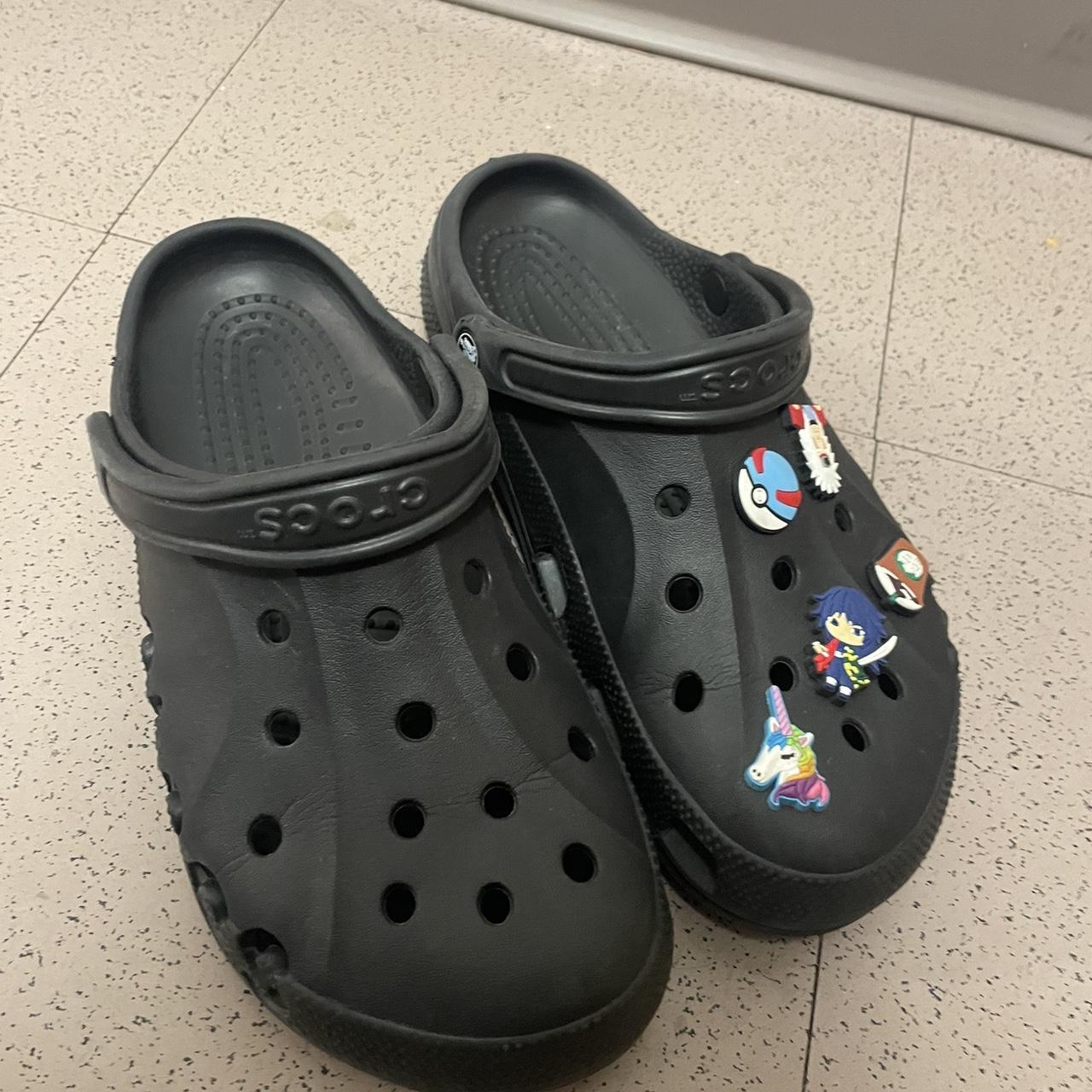 black-crocs-with-clogs-size-9-mens-size-11-womens-depop