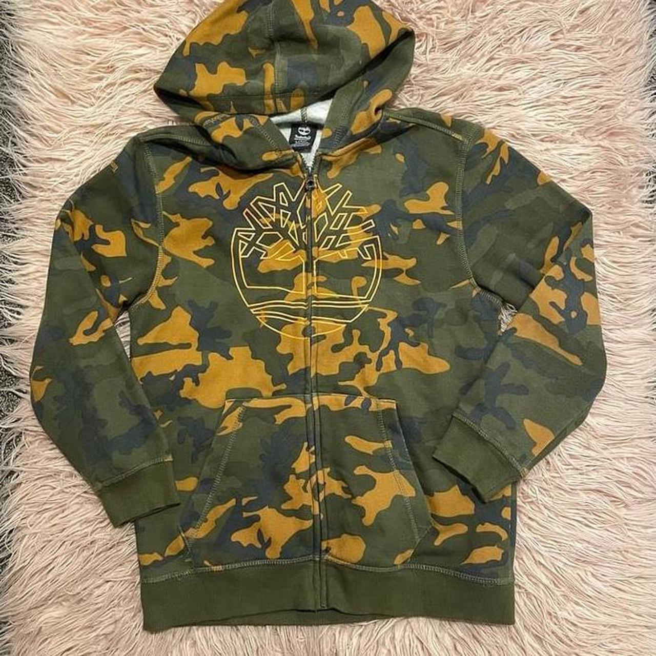 Timberland Men's Hoodie Multi S – Timberland camo zip-up