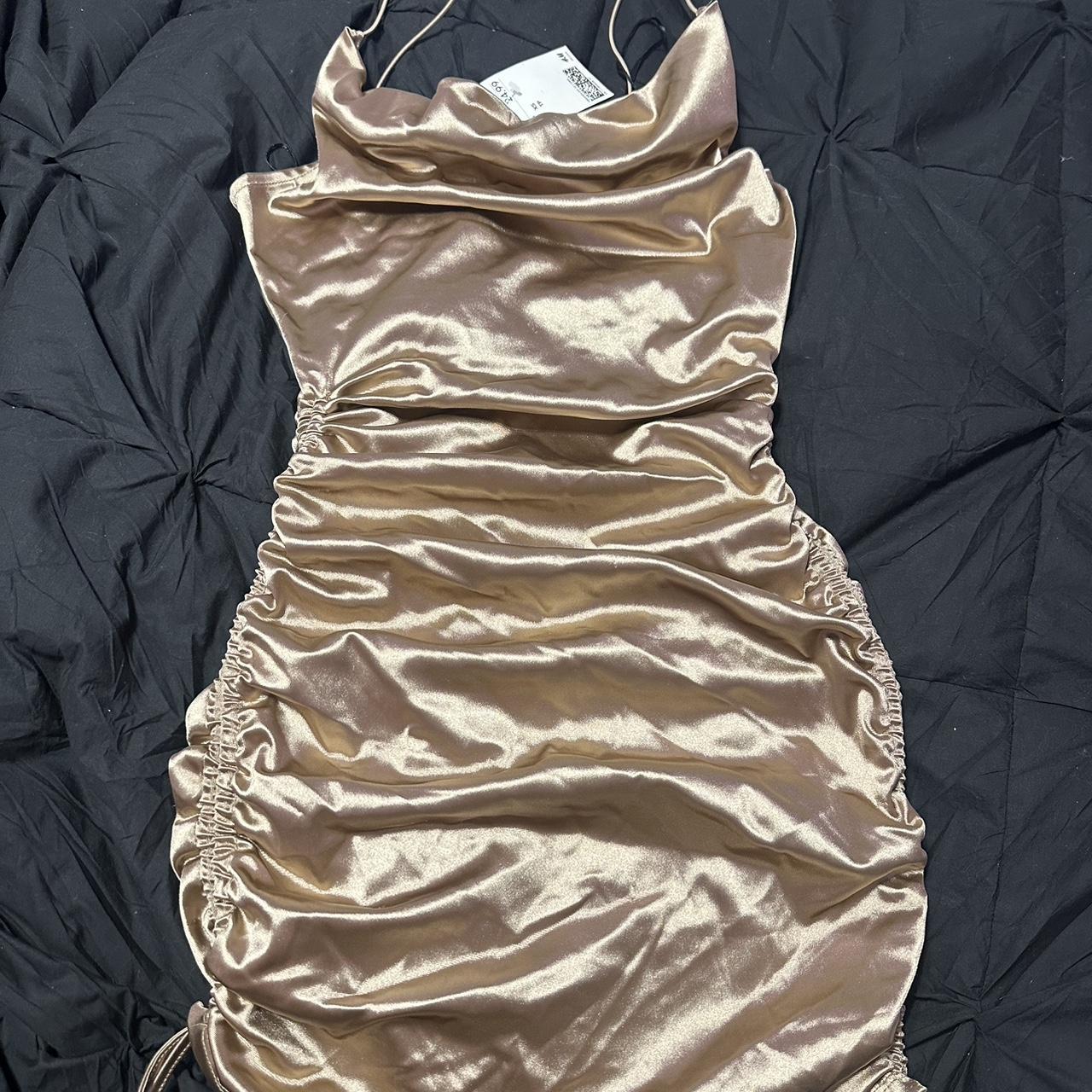 Rose gold hotsell dress h&m