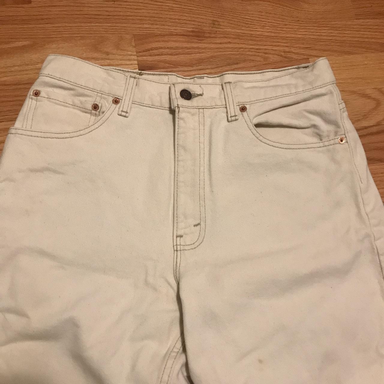White Levi pants 33x32 - Depop