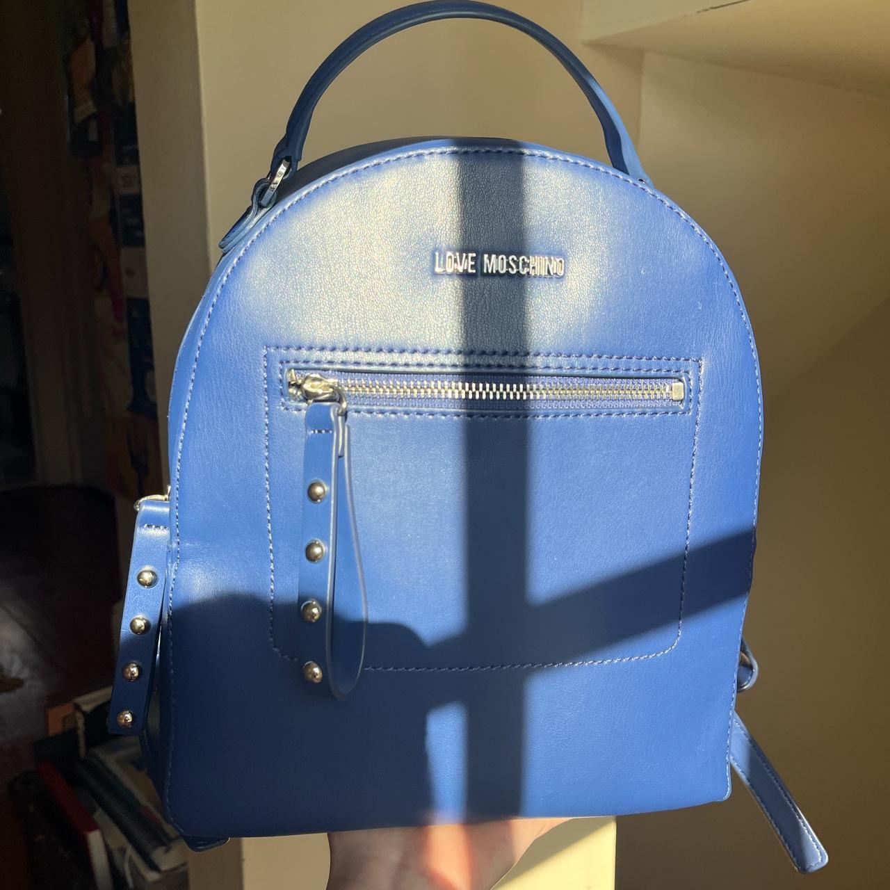 Love Moschino Women's Backpacks Blue/Silver – Blue Love Moschino