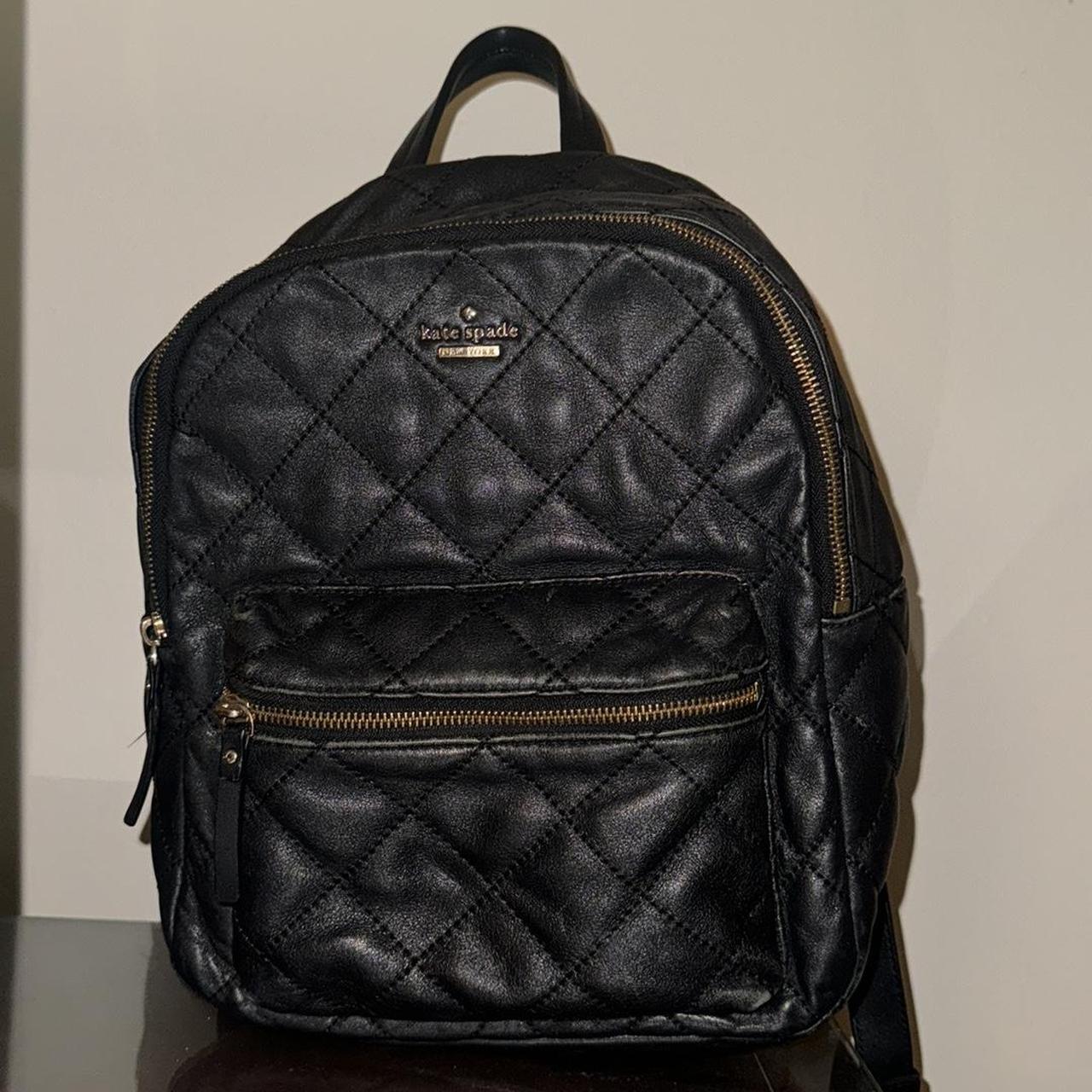 Kate spade backpack quilted sale