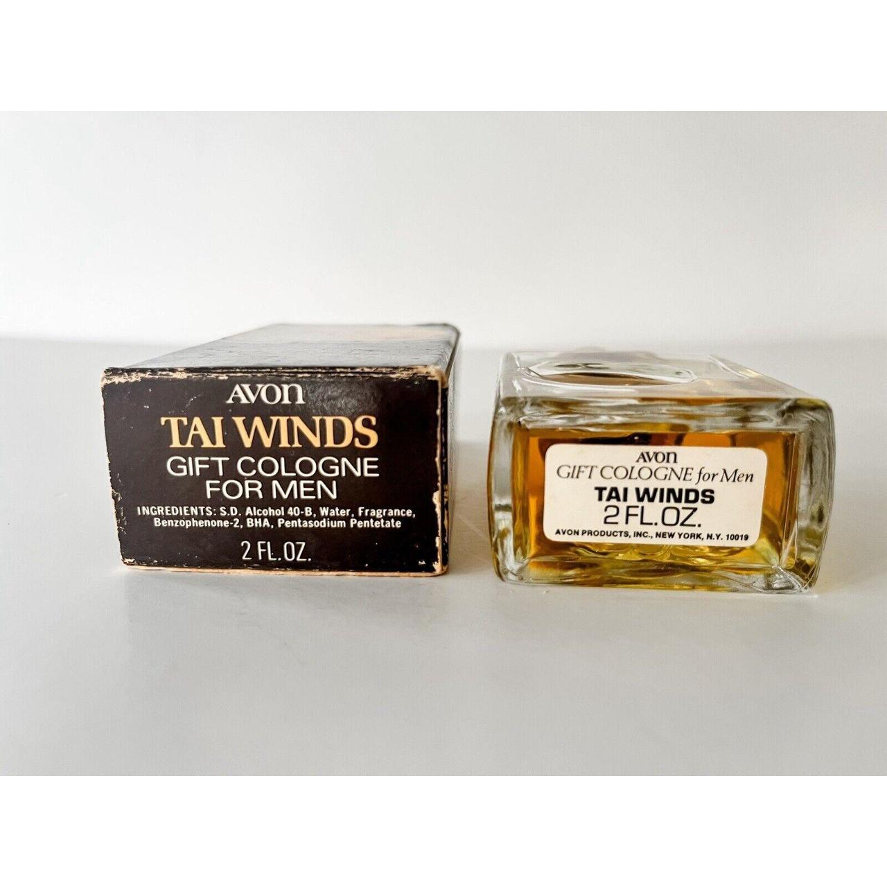 Vintage 1970s Avon Tai WInds Gift Cologne For Men Depop