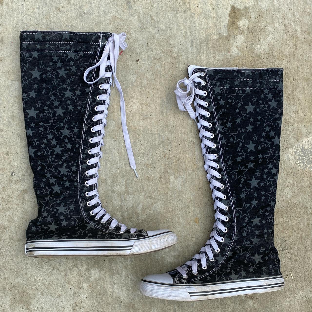 Knee high converse on sale for sale