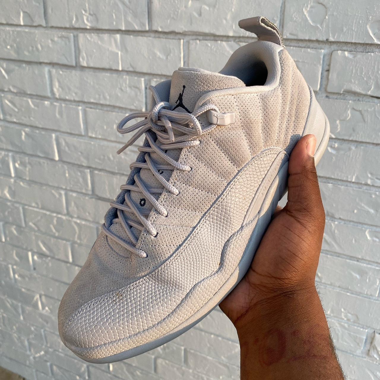 Jordan 12 retro low wolf grey best sale