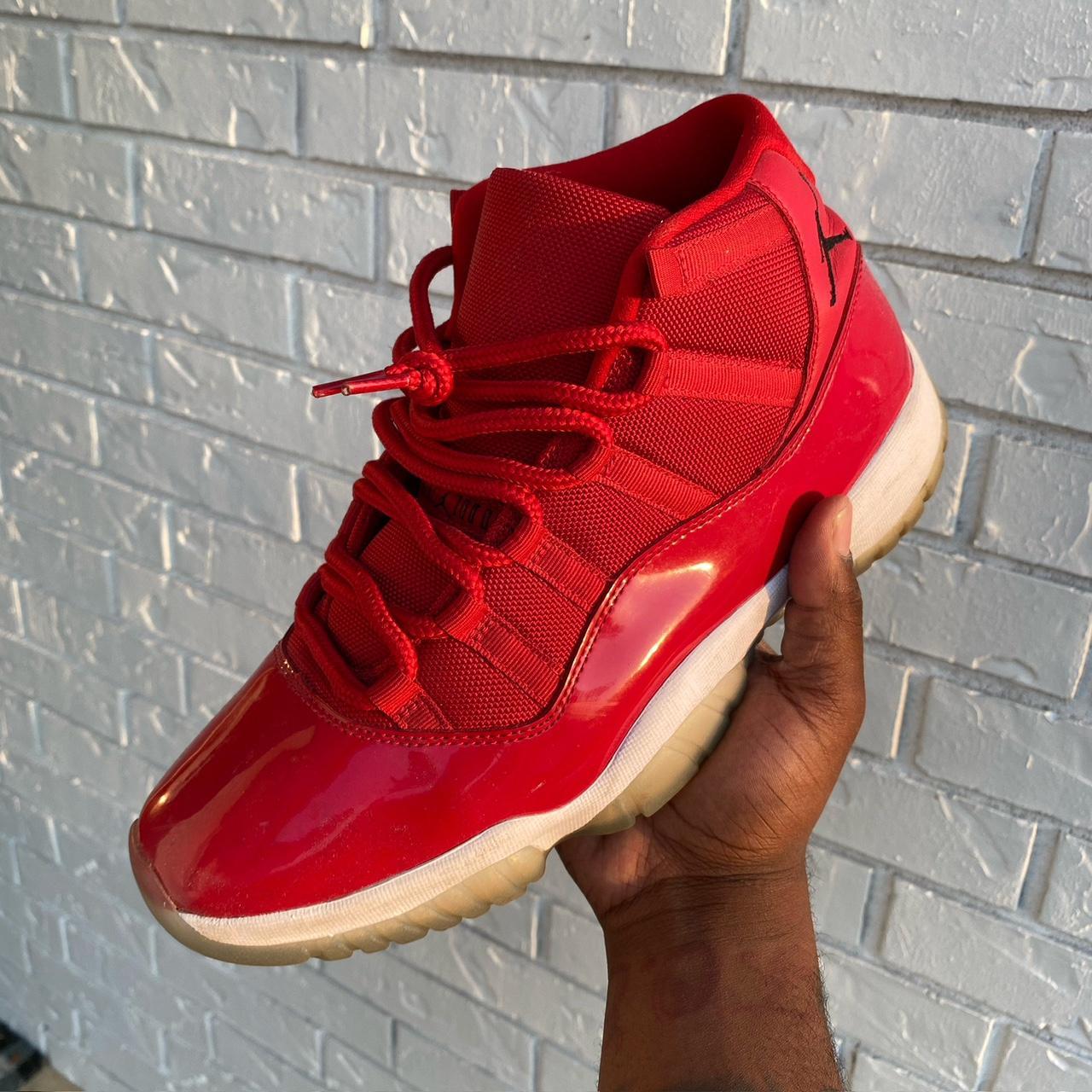 Jordan 11 red gum on sale