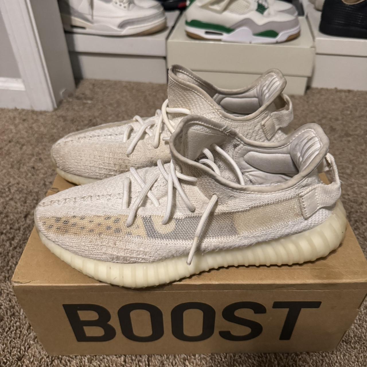 cream white yeezy goat