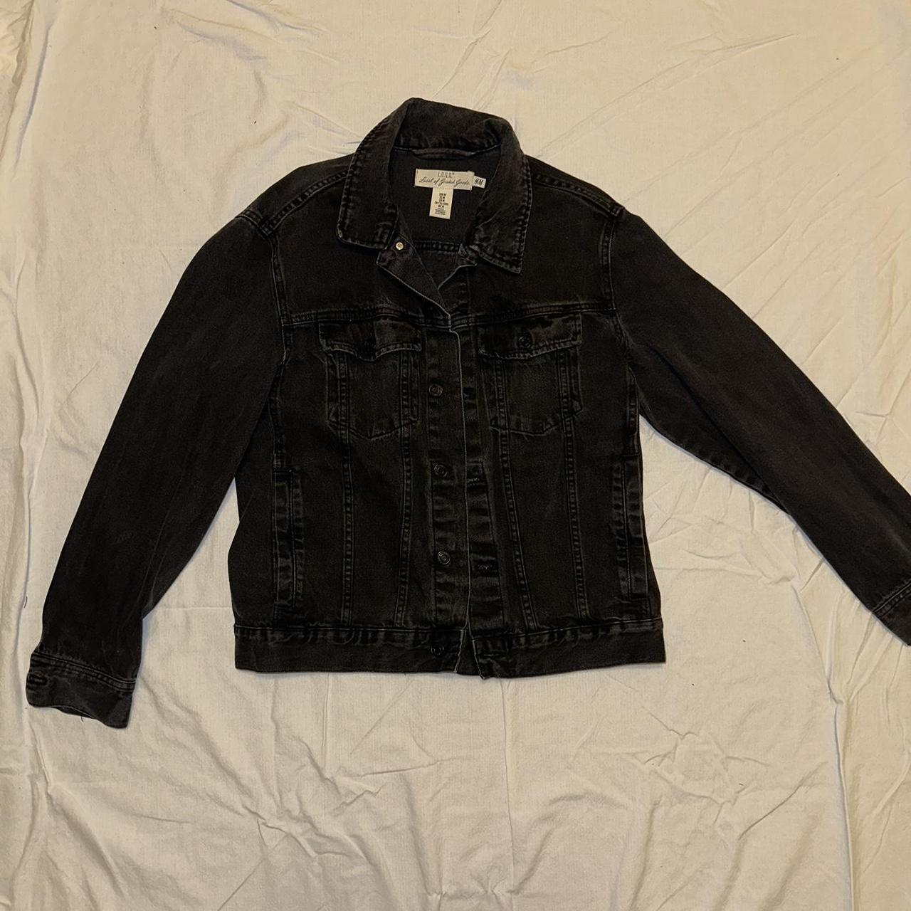 Black jean jacket - Depop